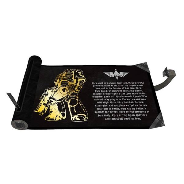 Dice Bag/Rolling Mat - Warhammer 40,000 (40k): Dice Scroll (premium Foil) - Space Marines (adeptus Astartes) - Ultra Pro #16435 - !terninger & Tilbehã¸r