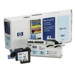 Hp 81 Lys Cyan Printhead & Cleaner Original