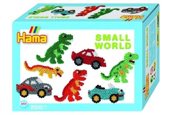 Hama Midi Gaveæske Small World Bil/Dino