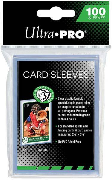 100 Lommer - Ultra Pro Antimicrobial Soft Sleeves (blã¸de Lommer, God Til Opbevaring I Mapper!) (clear/Transparent/Gennemsigtig) - Sleeves - !kort Tilbehã¸r