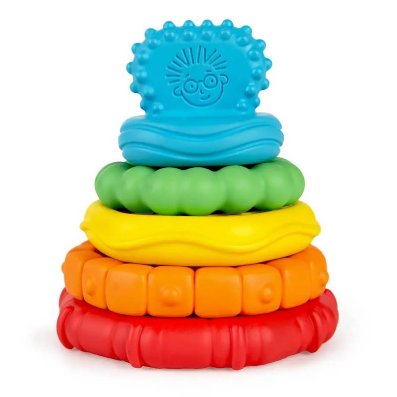 Stack & Teethe Multi-Tekstur Legesæt M. Bideringe - Baby Einstein