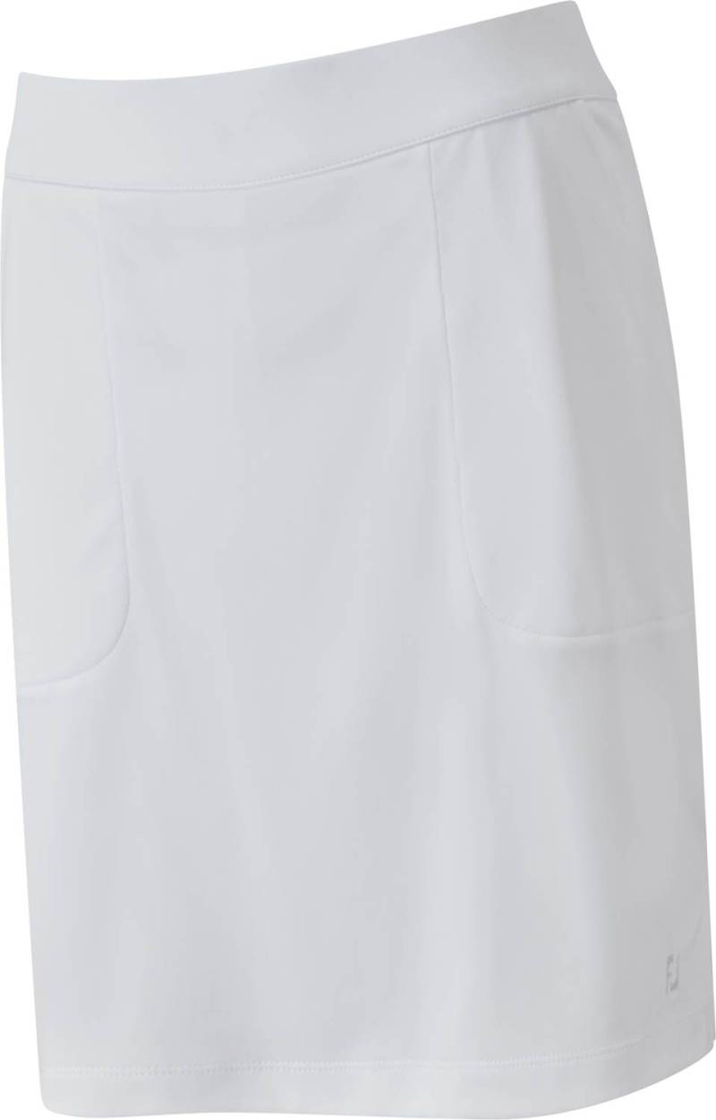 Footjoy Interlock Solid Skort - Long Dame Nederdel - White - Str. Xl / Lang