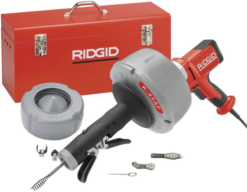 Afløbsrensemaskine 230v M/Kuffert/Tilbehør K-45af5 - Ridgid