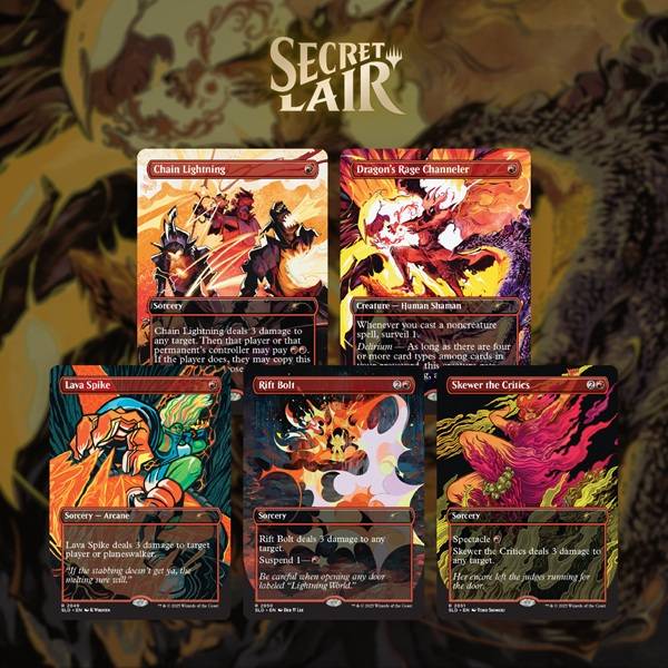 Secret Lair Drop Series (2025): The Ultimate Pencil Superdrop: Everything Is On Fire (foil)
