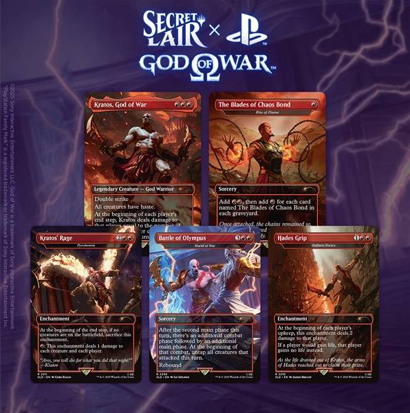 Secret Lair Drop Series (2025): The Playstation Superdrop: Secret Lair X God Of War: Greek (regular)