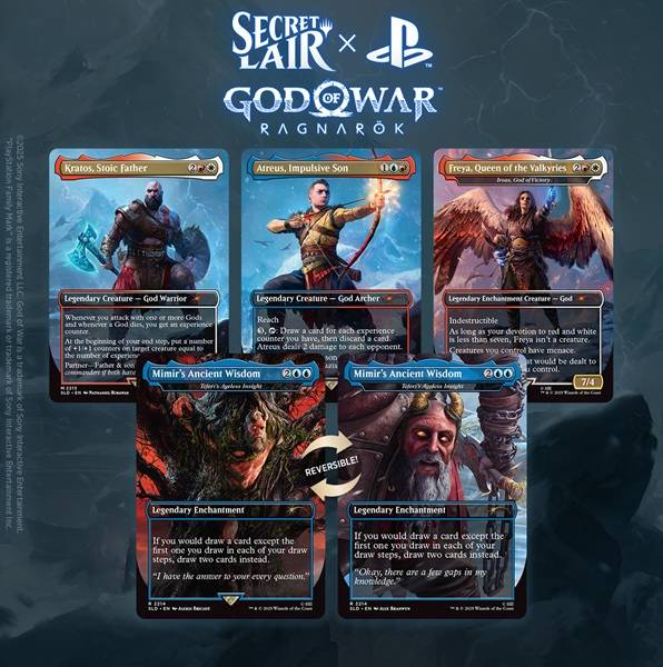 Secret Lair Drop Series (2025): The Playstation Superdrop: Secret Lair X God Of War: Norse (regular)