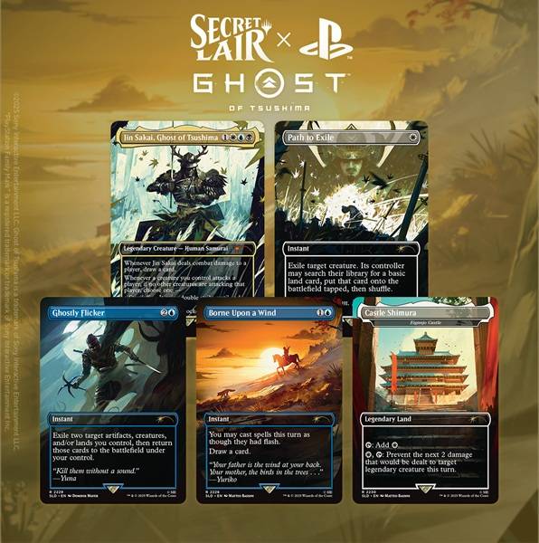 Secret Lair Drop Series (2025): The Playstation Superdrop: Secret Lair X Ghost Of Tsushima (regular)