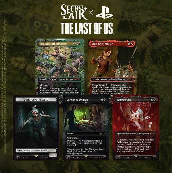 Secret Lair Drop Series (2025): The Playstation Superdrop: Secret Lair X The Last Of Us Part I (regular)