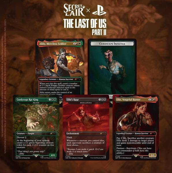 Secret Lair Drop Series (2025): The Playstation Superdrop: Secret Lair X The Last Of Us Part Ii (regular)
