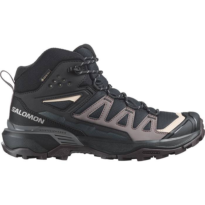 Salomon X Ultra 360 Mid Gtx Kvinder / Damer, Black/Plum-42 / Uk 8 - Vandresko