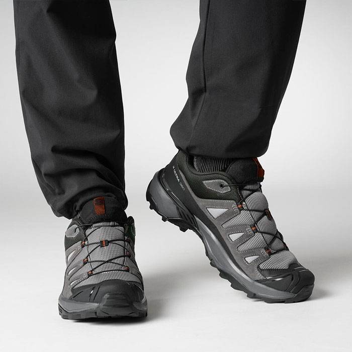 Salomon X Ultra 360 Leather, Sharkskin/Asphalt/Cc-42 2/3 / Uk 8,5 - Vandresko