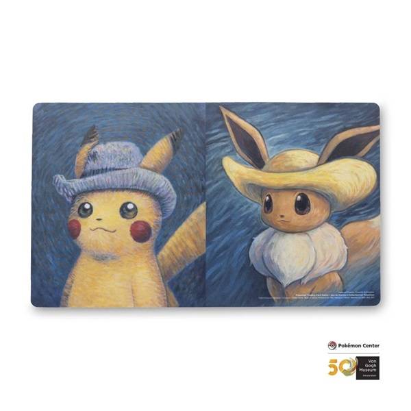 Pokemon Spillemã¥tte (playmat) - Pokã©mon Center X Van Gogh Museum: Pikachu & Eevee Inspired By Vincent's Self-Portraits - !kort Tilbehã¸r