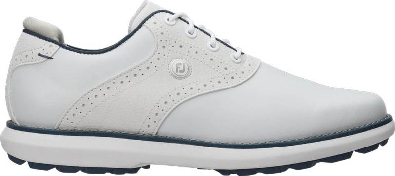 Footjoy Traditions Vandtætte Dame Golfsko Uden Spikes - White/Blue/Grey - Str. 40 Normal