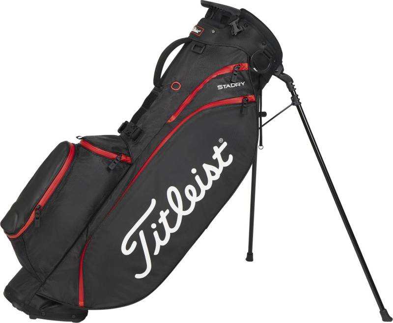 Titleist Players 4 Staydry Vandtæt Bærebag - Blk/Blk/Red
