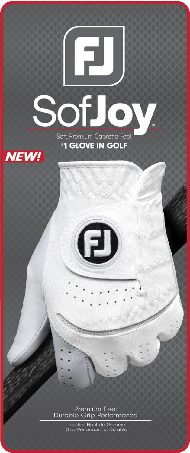 Footjoy Sofjoy Læder Herre Golfhandske - Pearl - Venstre - Str. S