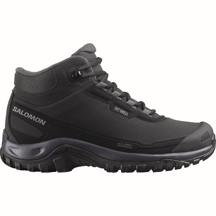 Salomon Shelter Wp Kvinder / Damer Vinterstøvle, Black/Nine/Exc-39 1/3 / Uk 6 - Vintersko, Vinterstøvler