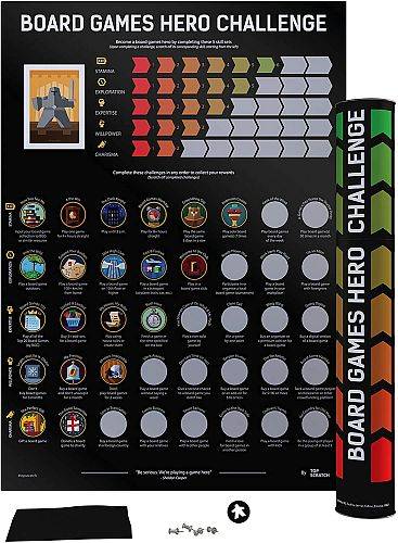 Poster/Plakat - Board Games: Hero Challenge - Scratch Off - 42,5x59,7cm - !andet