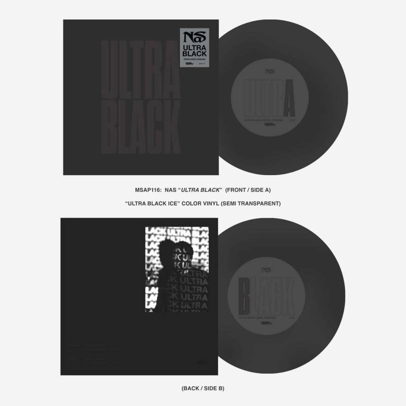 Nas - Ultra Black 7'' (transparent Black Vinyl, Single)