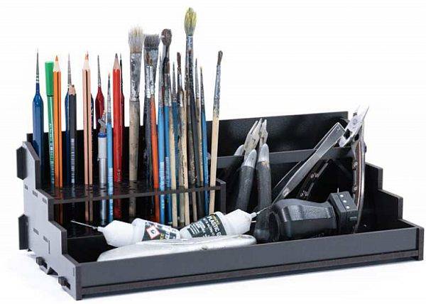 Kraken Wargames - Modular Painting Station (black) - Colorshelf Tool Module - !hobbyudstyr - Andre