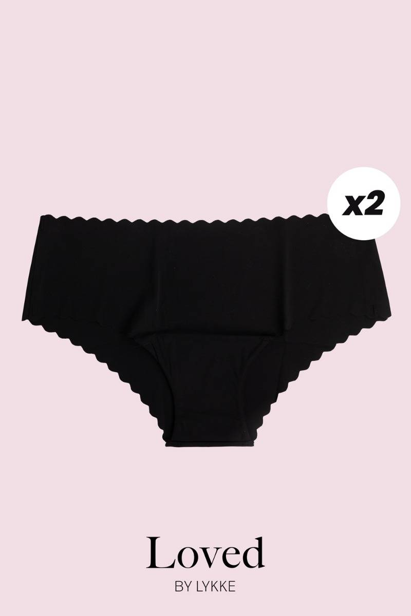 Loved By Lykke - Undertøj - Loved Panties 2-Pack - Black