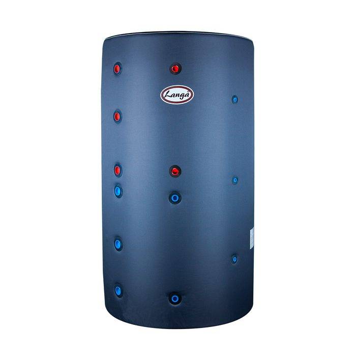 Isoleret Akkumuleringstank Med Sol- Og Sanitetsspiral - 750 Liter - Langå