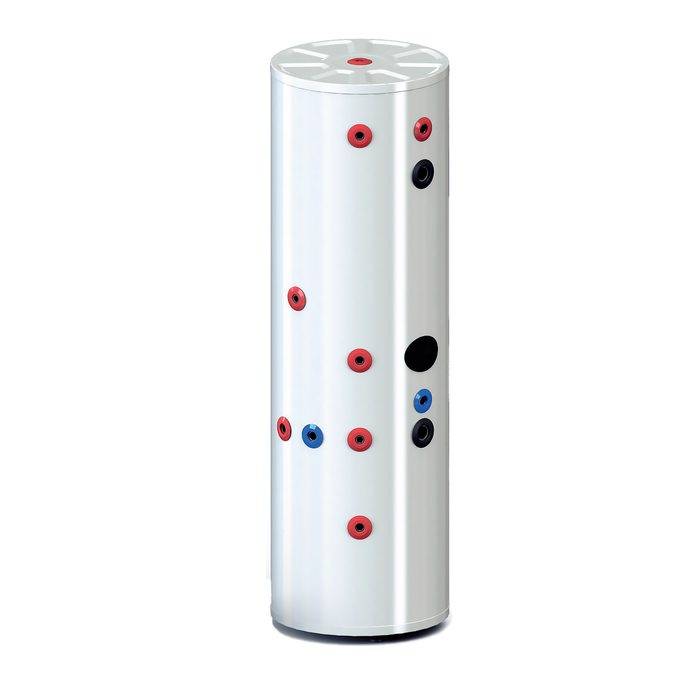 Isoleret Kompakt Akkumuleringstank Med Sol- Og Sanitetsspiral - 500 Liter - Solicombi