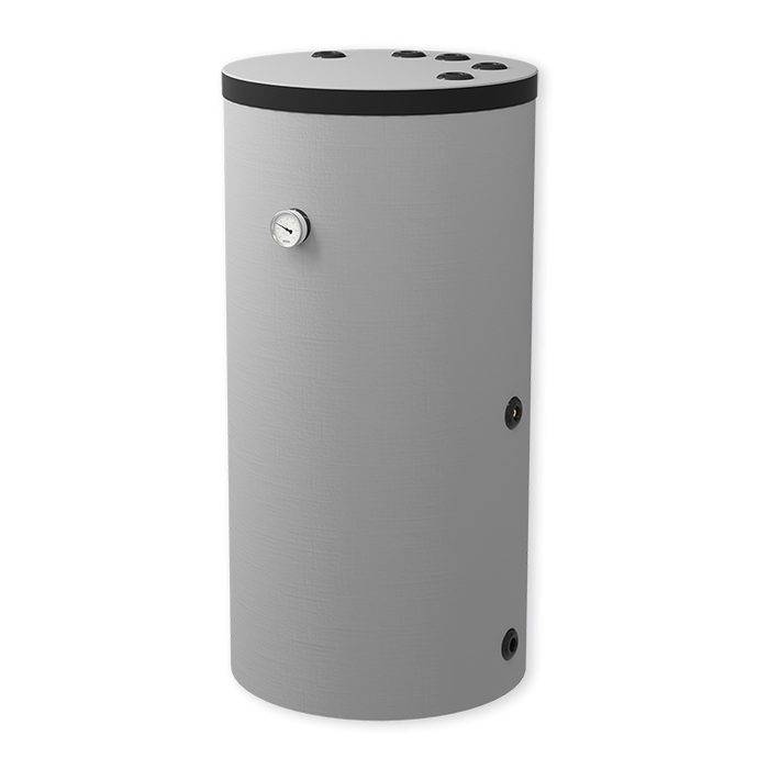 Varmtvandsbeholder - 200 L - Stor Spiral - Til Varmepumper