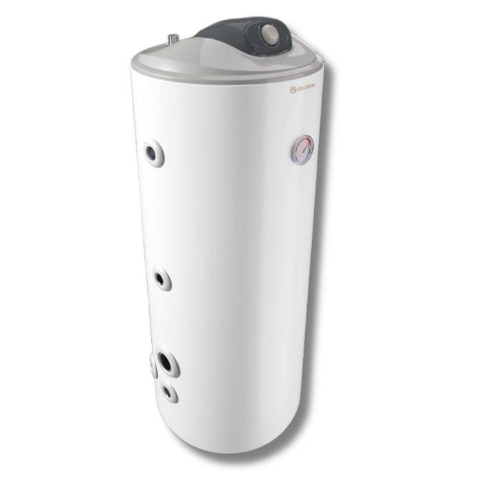 Varmtvandsbeholder - 150 L - Stor Spiral - Til Varmepumper