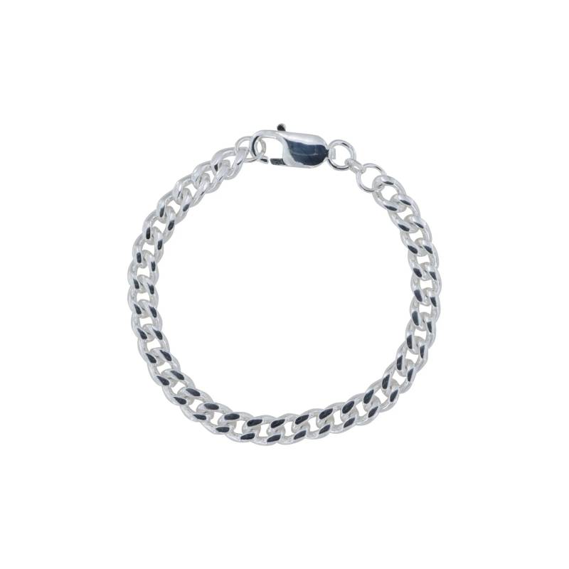 Armbånd, Panser Facet Kæde, Sterlingsølv, 17-21 Cm/5,8 Mm - Spain