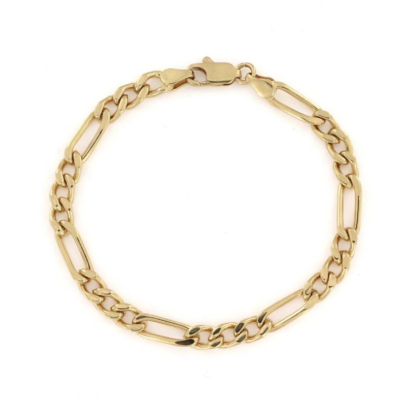 Armbånd, Figaro Kæde, Forgyldt Messing, 20 Cm/5 Mm - Spain