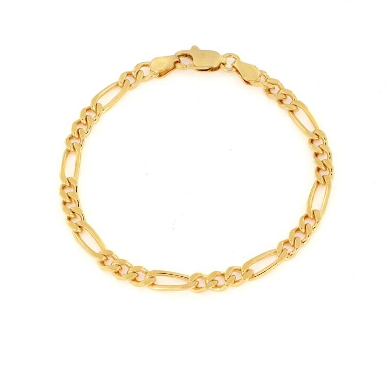 Armbånd, Figaro Kæde, Forgyldt Messing, 17-19 Cm/4mm - Spain