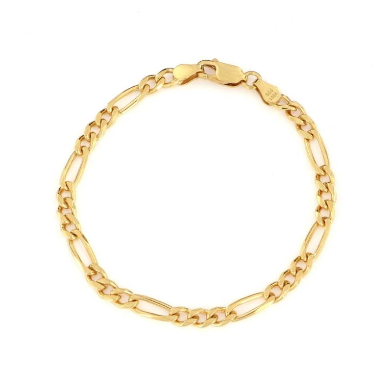 Armbånd, Figaro Kæde, Forgyldt Sterlingsølv, 16-19 Cm/4,2 Mm - Spain