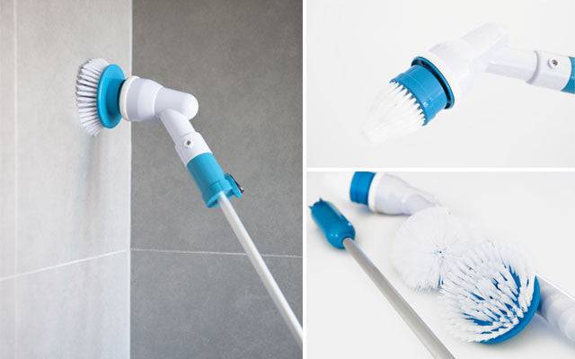 Trådløs Spin Scrubber På Stang Med Tilbehør - We Do Better
