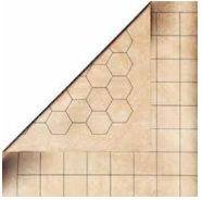 Battle Mat - Reversible - 1,5" Squares & 1,5" Hexes (23â½" X 26" / 60 X 66cm) - !andre Rollespil & Tilbehã¸r