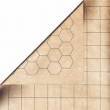 Battle Mat - Megamat - Reversible - 1,5" Squares & 1,5 " Hexes (34â½" X 48" / 88 X 122cm) - Chx-97257 - !andre Rollespil & Tilbehã¸r