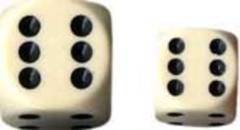 Dice - Terningesã¦t - 12 Stk. 6 Sidet (d6) - Opaque - Ivory / Black - !terninger & Tilbehã¸r