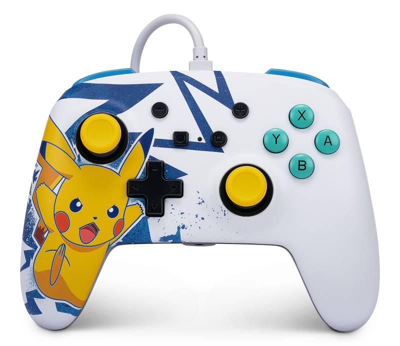 Powera Nsw Enh Wired Controller - Pikachu High Voltage