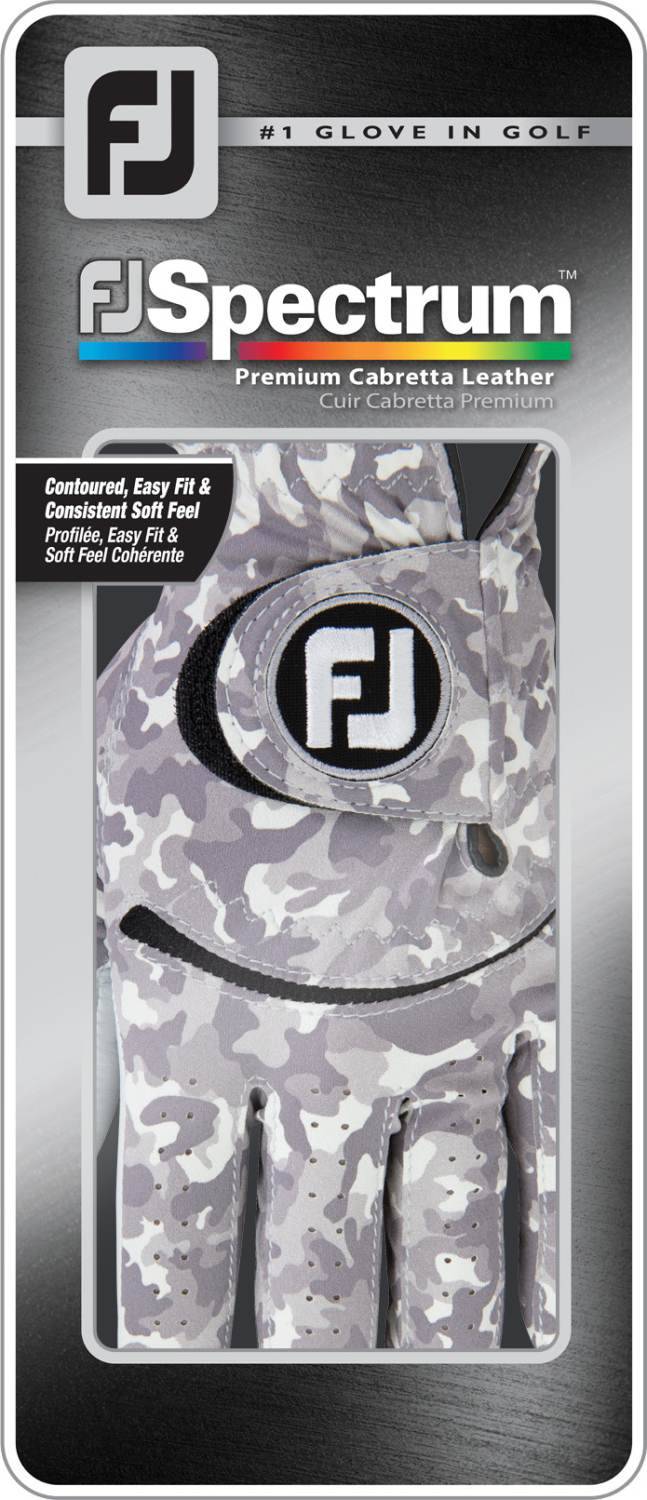 Footjoy Spectrum Læder Herre Golfhandske - Grey Camo - Venstre - Str. M / L
