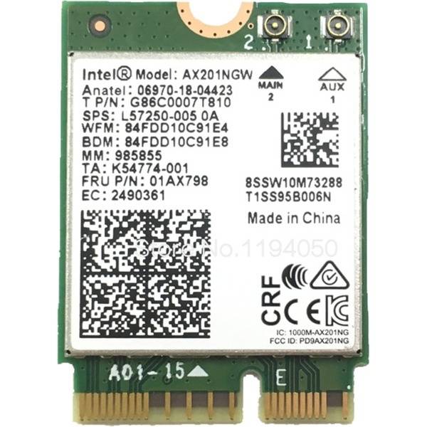 Intel Wi-Fi 6 Ax201 Netværkskort Ax201.ngwg
