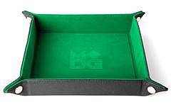 Dice Tray - Metallic Dice Games - Velvet: Green - !terninger & Tilbehã¸r