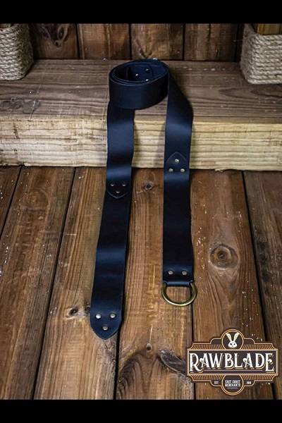 Lara Round Ring Belt - Black - Rawblade - 151cm - Live Rollespil - !live Rollespil - Iron Fortress