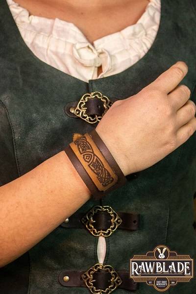 Aredel Leather Bracelet - Rawblade - One Size - Live Rollespils Tilbehã¸r - !live Rollespil - Iron Fortress
