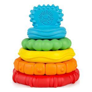 Baby Einstein Stack & Teethe - Multi-Tekstur Legesæt Med Bideringe - 1 Stk.