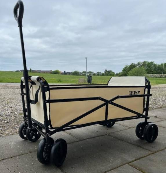 Rask Trækvogn 101 X 50 Cm Beige 8-Wheel