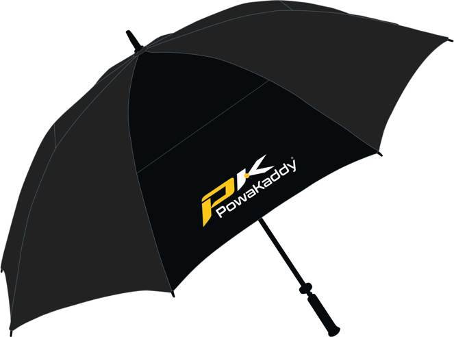 Powakaddy Hurricane Telescopic Paraply - Black