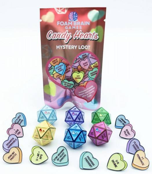 Foam Brain Games - Dice - Terningesã¦t - Mystery Loot: Candy Hearts 2 - !terninger & Tilbehã¸r