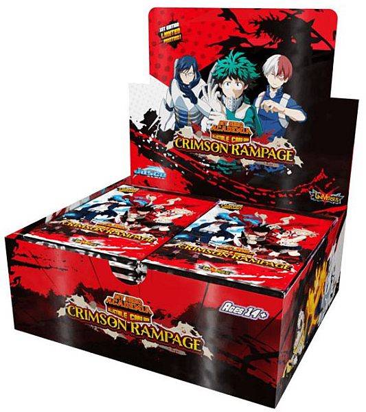 Ufs My Hero Academia Card Game - Wave 2: Crimson Rampage - Booster Box (display, 24 Packs) - !andre Kortspil