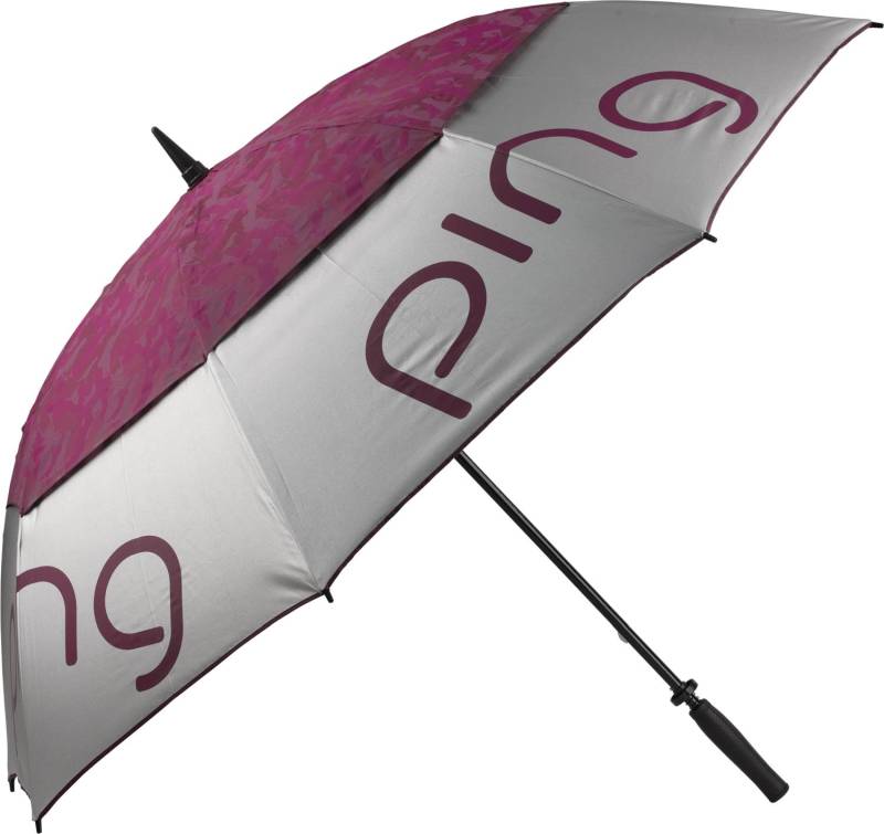 Ping Double Canopy Dame Paraply - Grey/Magenta