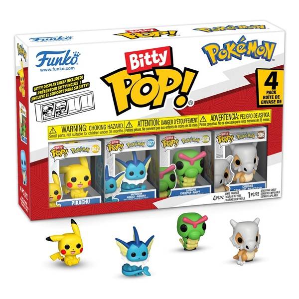 Funko Pocket Pop: Pokã©mon Bitty - Series 1 - Vinyl Figure 4-Pack 2cm - !andet