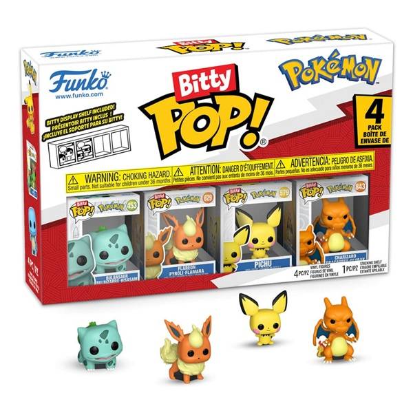 Funko Pocket Pop: Pokã©mon Bitty - Series 3 - Vinyl Figure 4-Pack 2cm - !andet